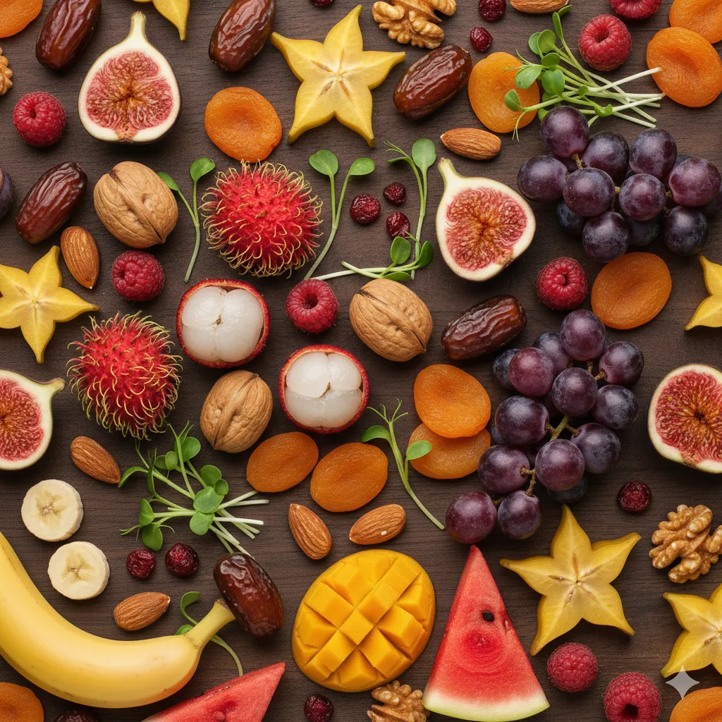 Large Box with large variety of fruits